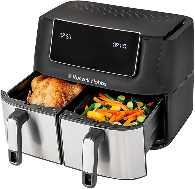 Russell Hobbs Dual Basket 9L Air Fryer RHAF09DSS