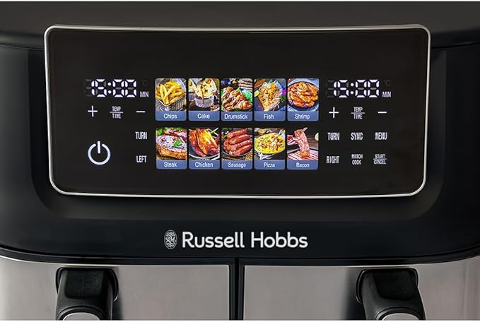 Russell Hobbs Dual Basket 9L Air Fryer RHAF09DSS