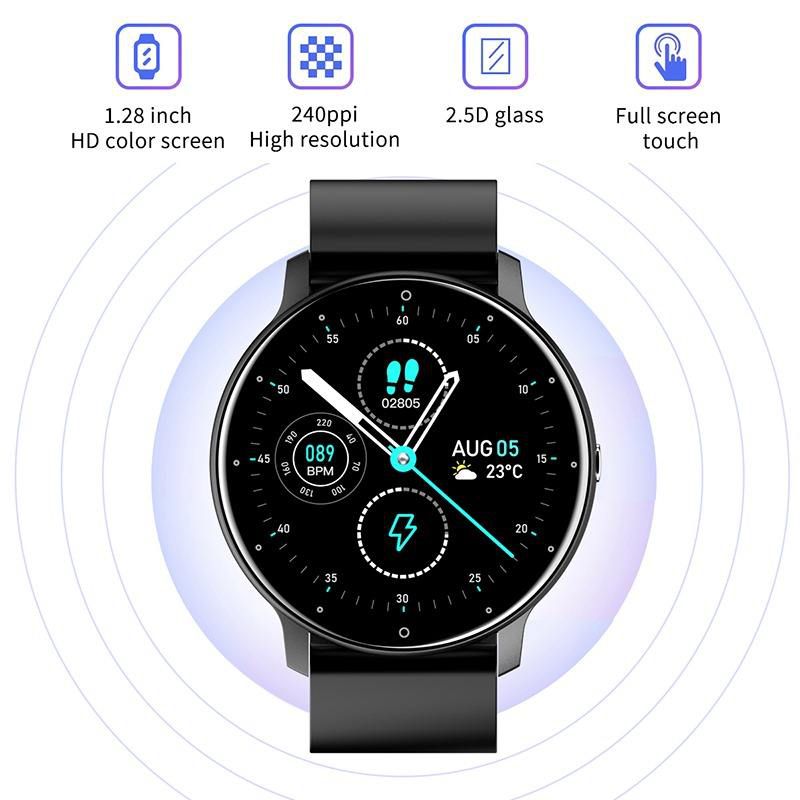 Smart Watch with Multiple Sports Modes, Blood Pressure, Heart Rate Monitor