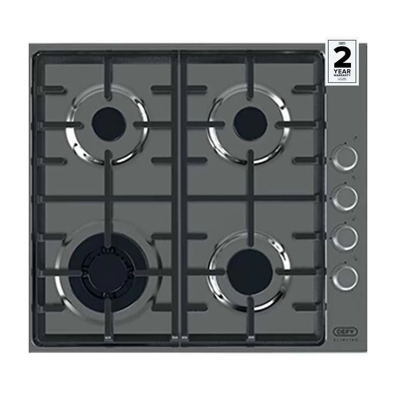 Defy 60CM 4 Burner Gas Hob Stainless Steel DHG 602