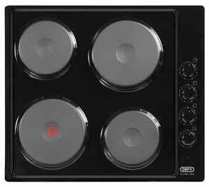 Defy 600mm Black Slimline Solid Hob DHD398