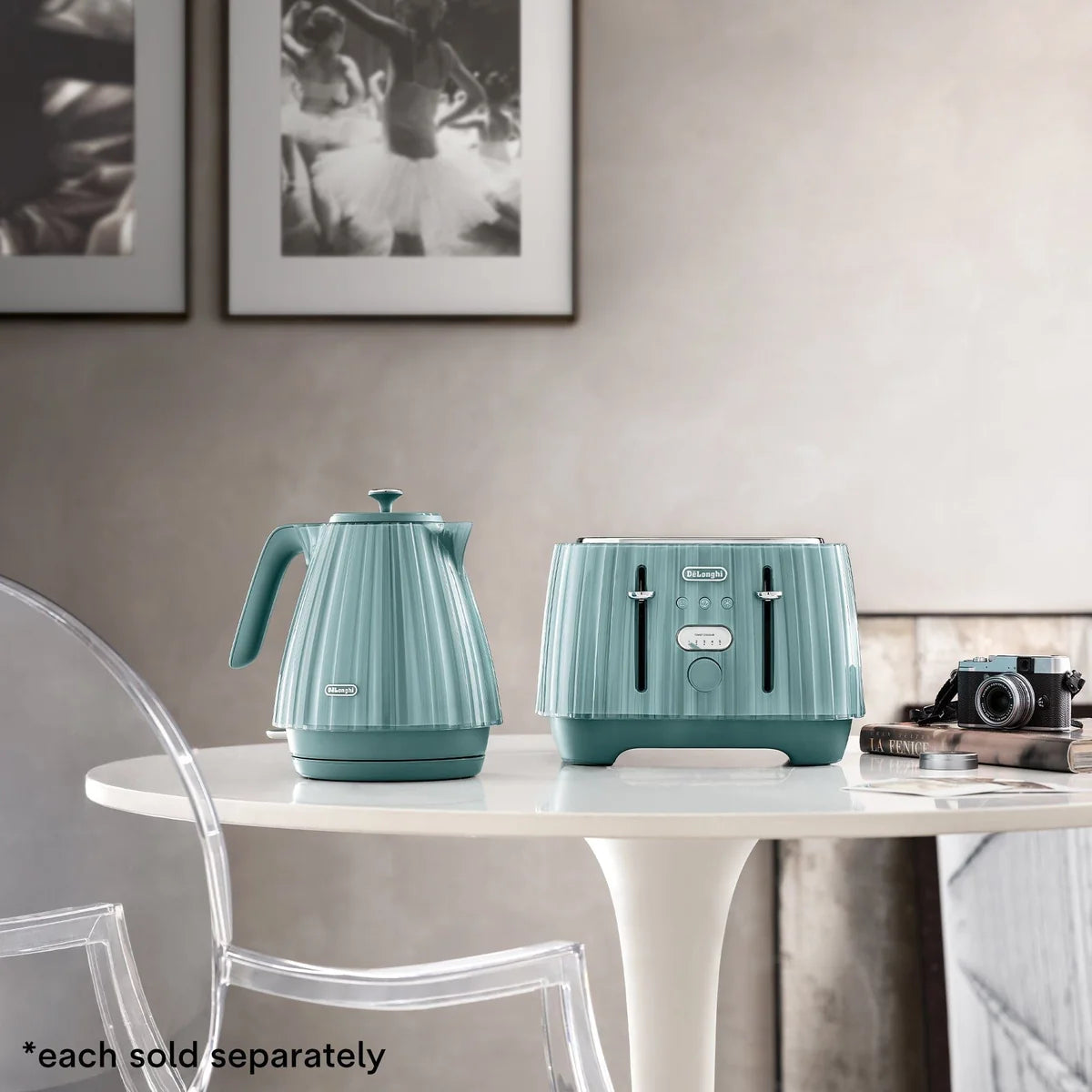 Delonghi Ballerina Cordless Kettle Laguna Green 1,7L KBD3001.GR