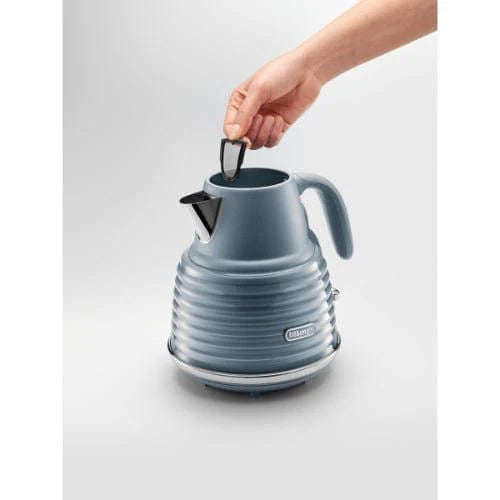 Delonghi Scultura Scolpito Selections Kettles 1.5 Litre Mineral Blue KBZS3001.AZ