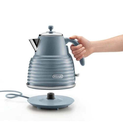 Delonghi Scultura Scolpito Selections Kettles 1.5 Litre Mineral Blue KBZS3001.AZ