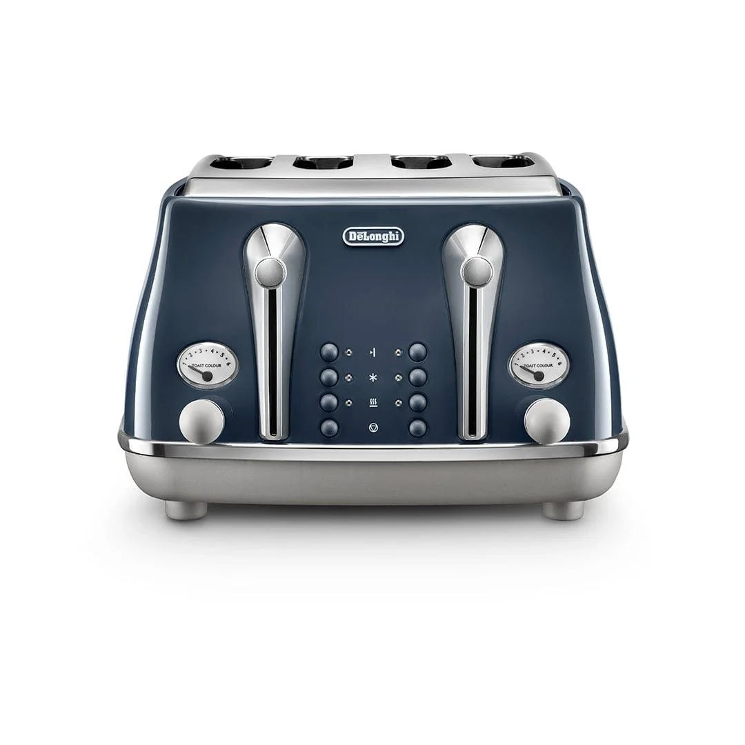 Delonghi 4 Slice Toaster Capitals Blue CTOC4003.BL