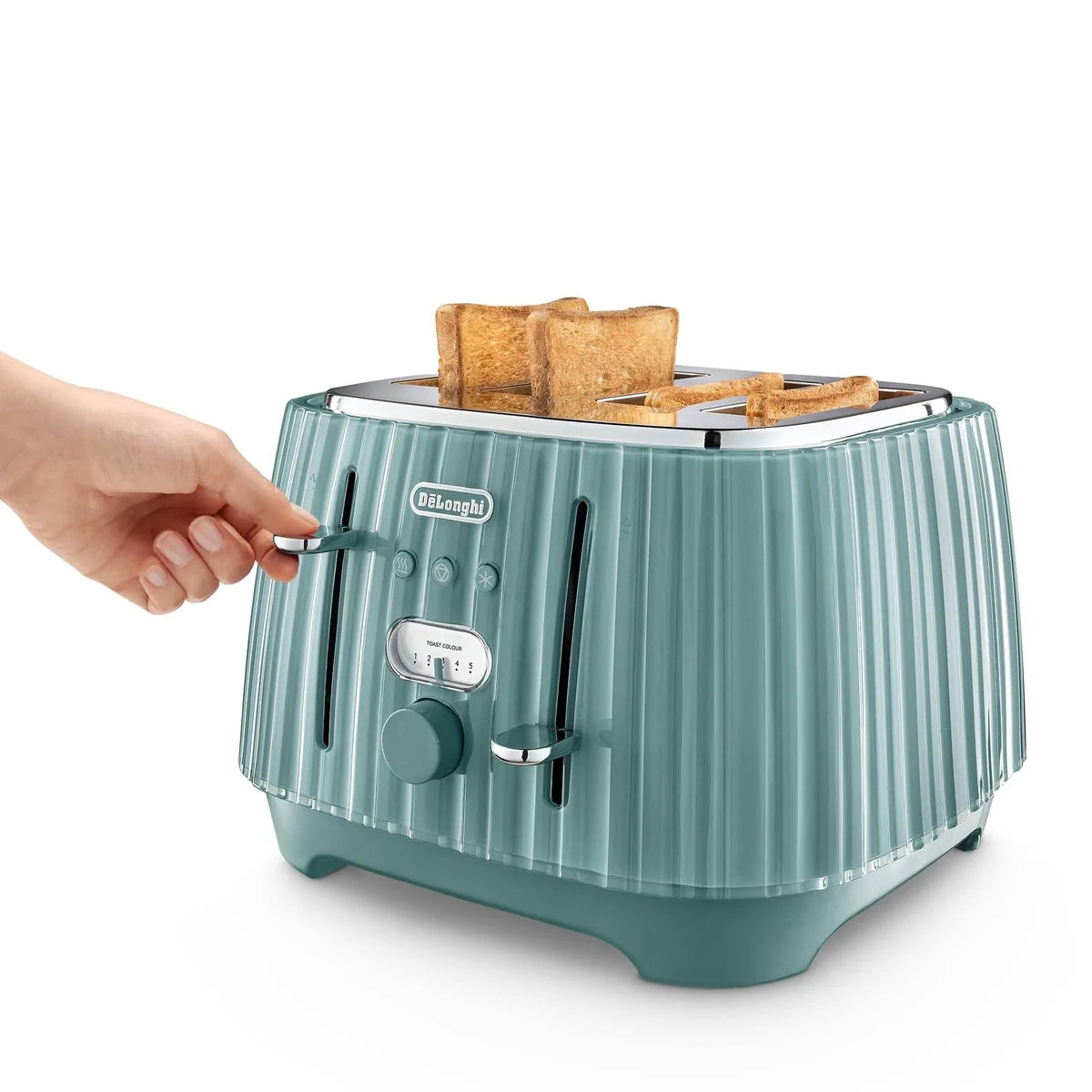 Delonghi Ballerina 4 Slice Toaster Laguna Green CTD4003.GR