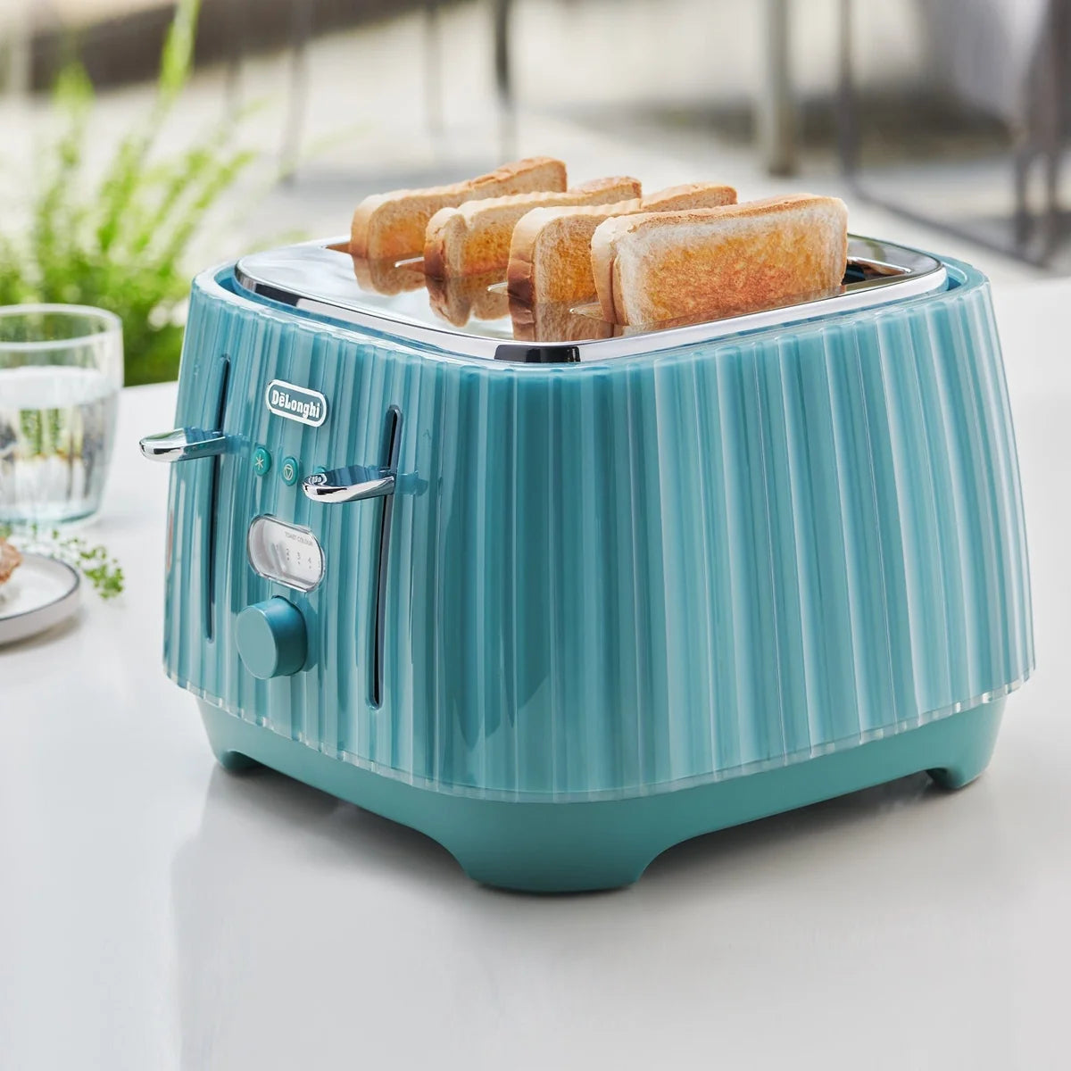 Delonghi Ballerina 4 Slice Toaster Laguna Green CTD4003.GR
