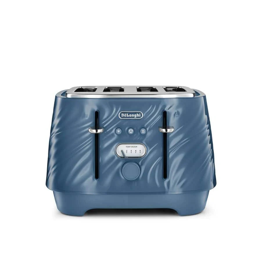Delonghi Ballerina Seta 4 Slice Toaster Silk Blue CTDS4003.BL