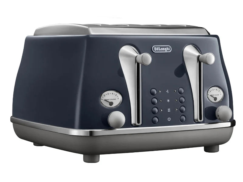Delonghi 4 Slice Toaster Capitals Blue CTOC4003.BL