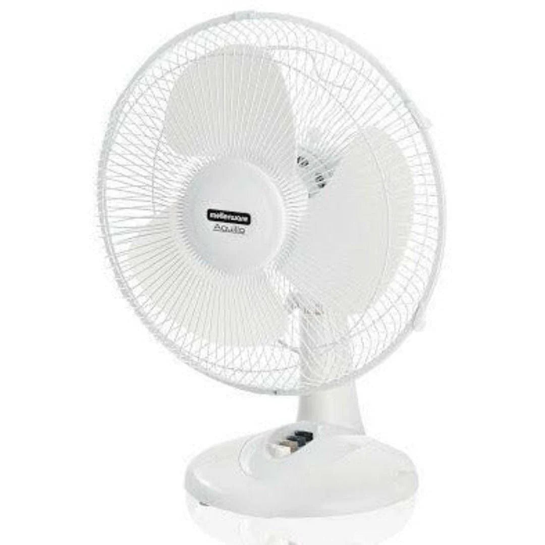 Mellerware 30cm White Desk Fan 35810