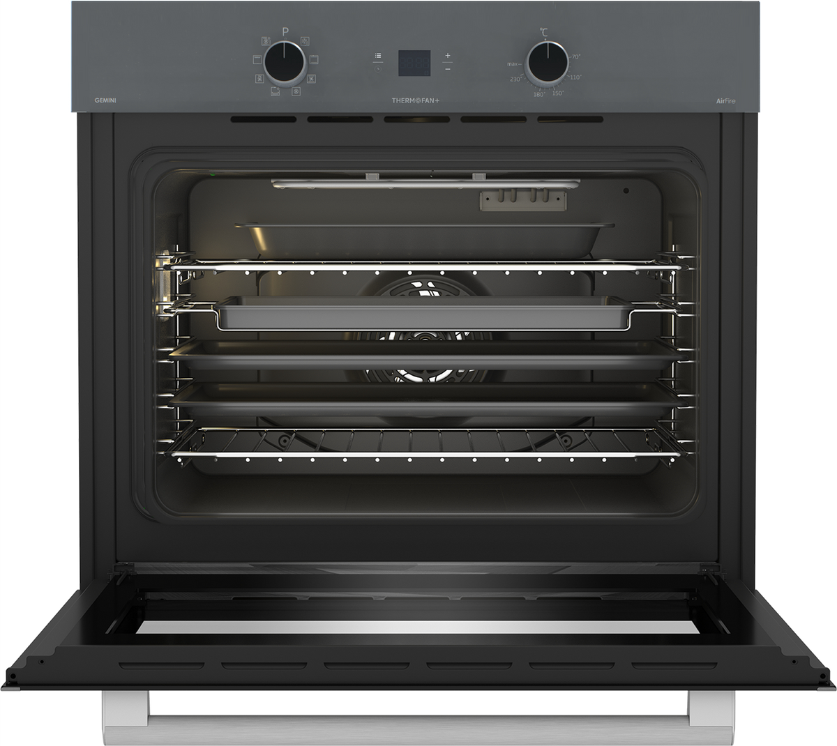 Defy 75L Gemini Thermofan+Eye Level Mirror Oven-DBO775