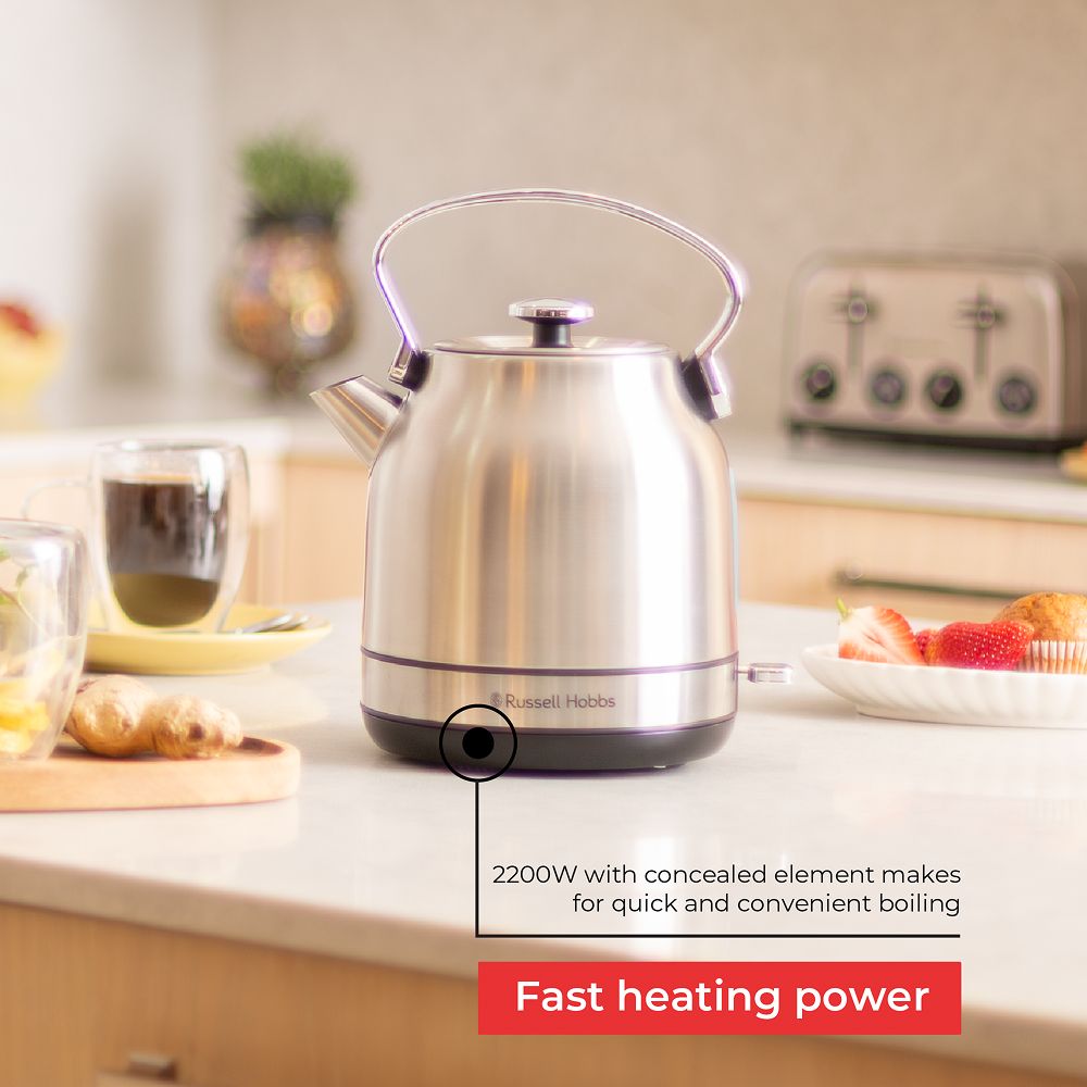 Russell Hobbs 1.7l Stainless Steel Cordless Kettle - RHSSK06