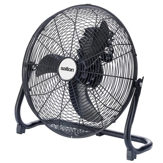 Salton Black 40cm High Velocity Floor Fan SFF75