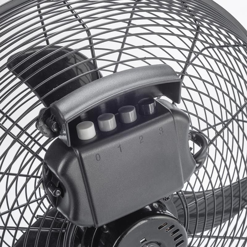 Salton Black 40cm High Velocity Floor Fan SFF75
